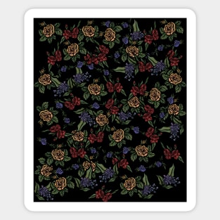 Moody Flower Pattern Sticker